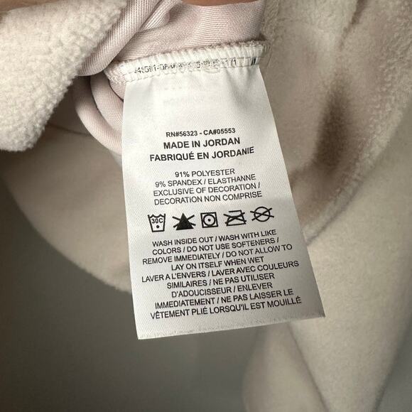 Nike Pink Fuzzy Fleece Cropped Sweatshirt Women's Large - Picture 6 of 7